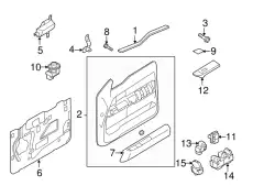 Ручка двери FORD 9L3Z-14527-GB