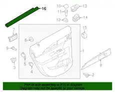 Уплотнитель двери FORD 7T4Z-7825861-A