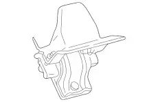 Кронштейн опоры двигателя F5UZ-6030-A FORD