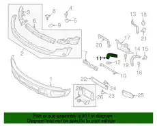 Кронштейн бампера AL3Z-17754-B FORD