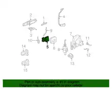Ручка двери FORD 6W1Z-5421818-A