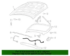 Трос капота 4L3Z-16916-AAA FORD