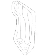 Кронштейн усилителя бампера 1W6Z-7628486-AA FORD
