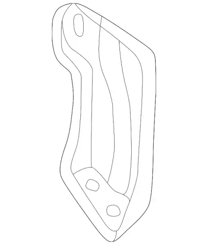 Кронштейн усилителя бампера 1W6Z-7628486-AA FORD