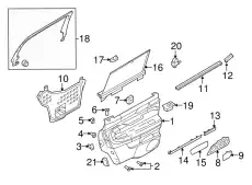 Ручка двери FORD AE9Z-14524-AA