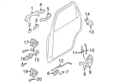 Ручка двери FORD 8L8Z-7822601-BE