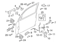 Ручка двери FORD 8L8Z-7822600-BC