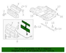 Комплект заслонок радиатора CM5Z-00810-A FORD