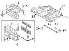 Комплект заслонок радиатора CM5Z-00810-A FORD