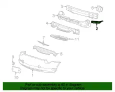 Кронштейн крепления бампера 3W6Z-17B749-AA FORD