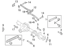 Кронштейн крепления подвески 8W7Z-5530-A FORD