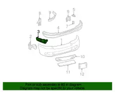 Кронштейн бампера XL3Z-17E856-AB FORD