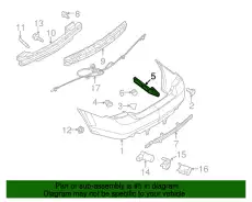 Усилитель бампера FORD 6N7Z-17D995-A
