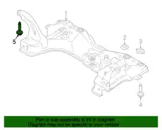 Болт W708476-S442 FORD