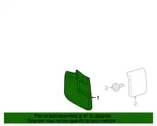 Брызговик 7L7Z-16A550-A FORD