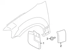 Брызговик 7L7Z-16A550-A FORD