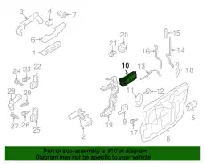 Ручка двери FORD 8T4Z-7822621-AA