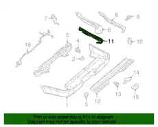 Кронштейн бампера 7A2Z-17D942-D FORD