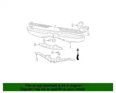 Кронштейн бампера F7TZ-17795-BA FORD