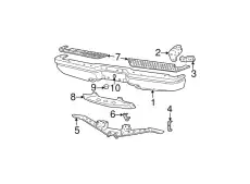 Кронштейн бампера F7TZ-17795-BA FORD