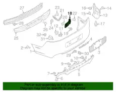 Кронштейн заднего бампера DR3Z-17C947-B FORD