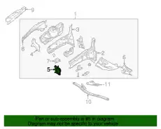 Кронштейн крепления бампера CP9Z17B750A FORD