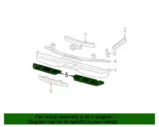 Накладка заднего бампера 3C3Z-17B807-AAA FORD