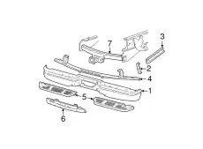 Накладка заднего бампера 3C3Z-17B807-AAA FORD