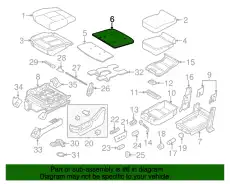 Набивка подушки сиденья переднего BC3Z-25632A22-E FORD