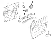 Ручка двери FORD 6L2Z-78224A34-AAM