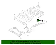 Кронштейн крепления бампера 6E5Z-17A750-AA FORD