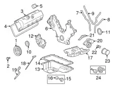 5L3Z6600A Насос масляный FORD