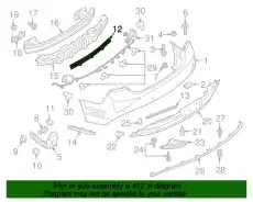 Кронштейн бампера DP5Z-17754-A FORD