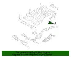Кронштейн крепления бампера 9E5Z-17A751-A FORD