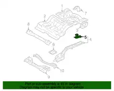 Кронштейн крепления бампера 9E5Z-17A750-A FORD