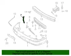Кронштейн бампера 3W3Z-16019-AB FORD