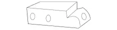 Кронштейн бампера 7A2Z-17C947-B FORD