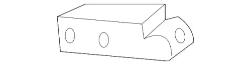 Кронштейн бампера 7A2Z-17C947-B FORD