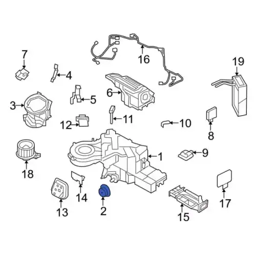 Уплотнитель отопителя 7L1Z-19C593-A FORD
