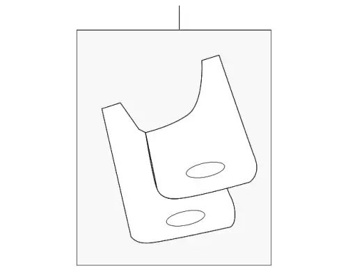 Брызговик 8A2Z-16A550-AB FORD