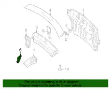 Кронштейн усилителя бампера 1W6Z-76279D42-AA FORD
