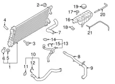 PIPE - RADIATOR UPPER FL3Z-8290-A FORD