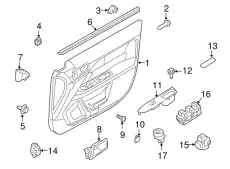 Ручка двери FORD AE5Z-5422635-DC