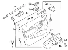 Ручка двери FORD BA1Z14527AA