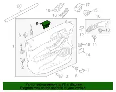 Ручка двери FORD BB5Z-7822635-AA