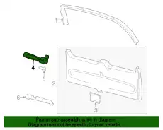 Ручка двери FORD 7L1Z-78434A14-AA