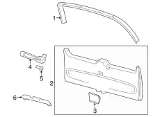 Ручка двери FORD 7L1Z-78434A14-AA
