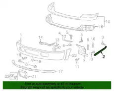 Кронштейн бампера 5C3Z-17755-AA FORD