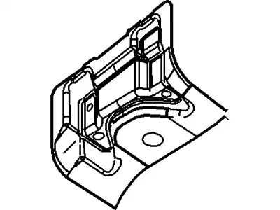 Кронштейн бампера 8S4Z-6A036-A FORD