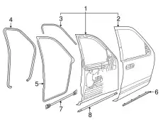 Ручка двери FORD 1L2Z-78203A01-AA